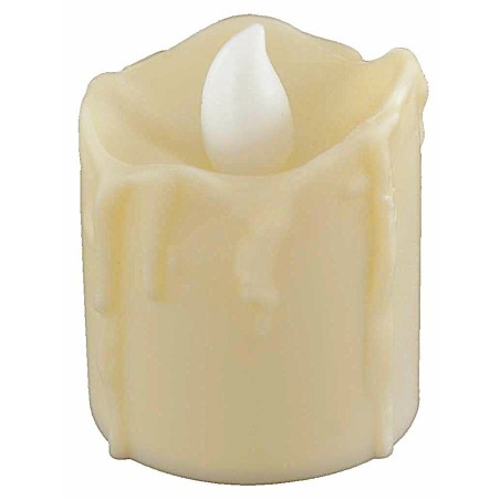 Candela con fiamma led a batteria h 4,7 cm tremolante