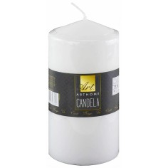 Candela di cera bianca ø 7,5 cm