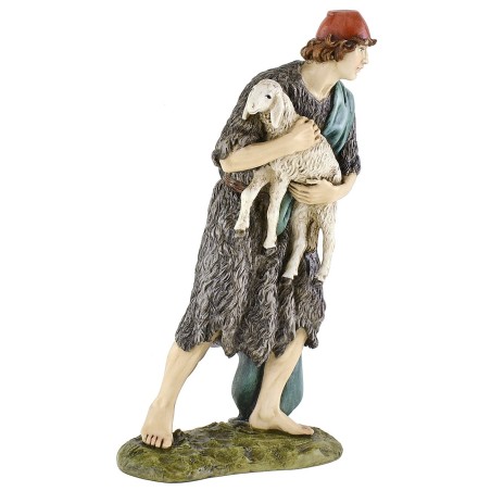 Buon pastore in resina Landi Moranduzzo 18 cm