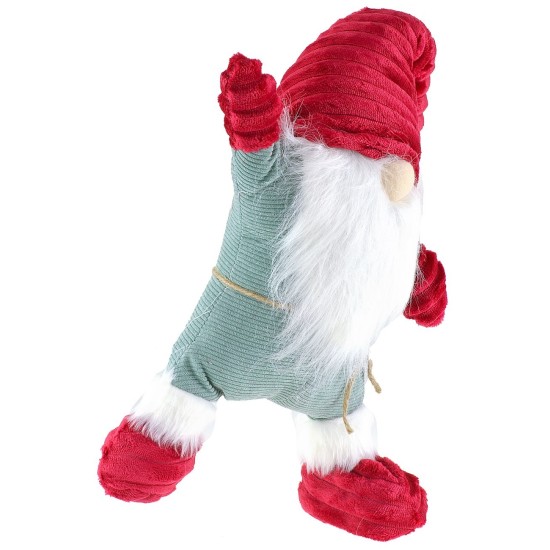 Gnomo navideño con barba h 63 cm de altura, barba, representando