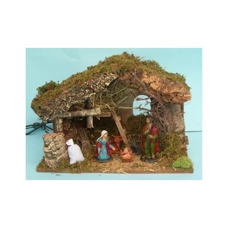Capanna con natività e fuoco - Cod. 