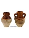 Set of 2 aged amphorae 4 cm h
