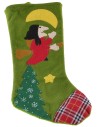 Calcetín de la Befana en colores surtidos cm 16x32 h