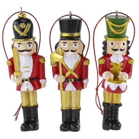 Set 6 soldatini appendino per albero di natale h 10 cm