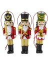 Set 6 soldatini appendino per albero di natale cm 10 h natale