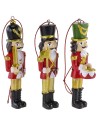 Set 6 soldatini appendino per albero di natale cm 10 h natale
