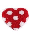 Appendino cuore a pois Natale cm 11,5x3,7x11 h