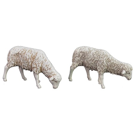 Juego de 8 ovejas Landi Moranduzzo para estatuas de 12 cm.