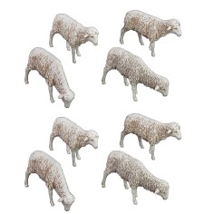 Conjunto de 8 ovejas Landi Moranduzzo para estatuas de 12 cm 2