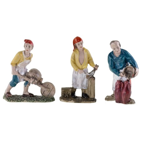 Set 6 personaggi in resina serie 10 cm