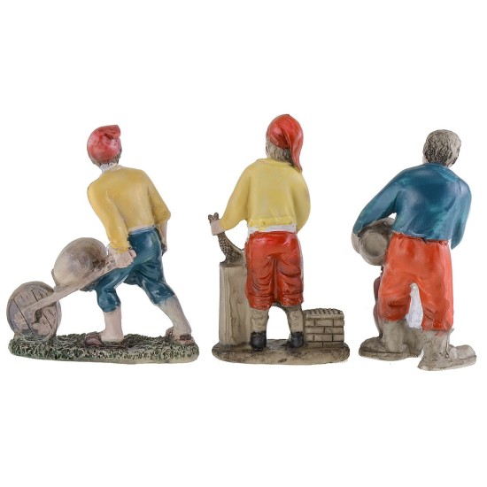 Set 6 personaggi in resina serie 10 cm