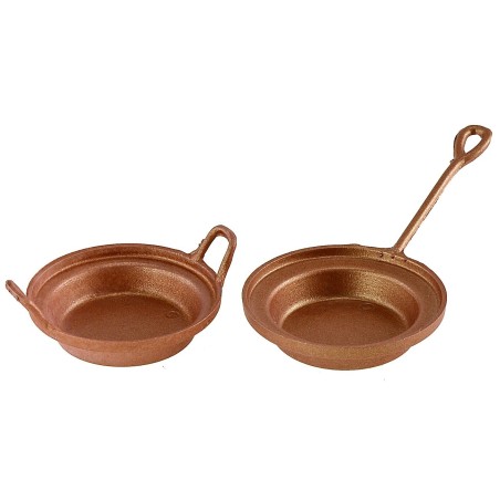 Juego de 2 cacerolas color cobre ø 3,3-3,4 cm recomendado, color