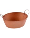 Copper colored oval tub 4.8 cm