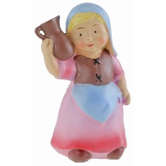 Pastorcilla con ánfora en resina de 10 cm estilo niño Oliver