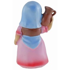 Pastorcilla con ánfora de resina de 10 cm estilo niño Oliver. 2