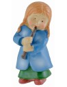 Shepherdess with flute in resin 10 cm Oliver child style