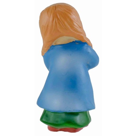Shepherdess with flute in resin 10 cm Oliver child style