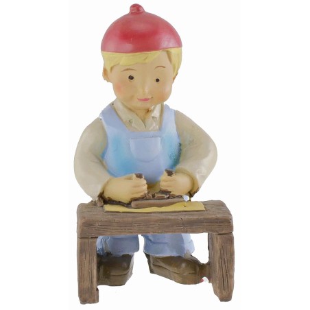 Falegname in resina cm 10 stile bambino Oliver resina, serie