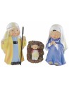 Nativity 5 subjects in resin 10 cm Oliver child style