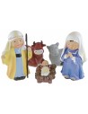 Nativity 5 subjects in resin 10 cm Oliver child style
