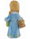 Pastorella con pane in resina cm 7 stile bambino Oliver