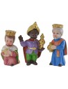 Tre Re Magi in resina cm 7 stile bambino Oliver resina, stile