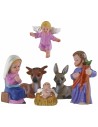 Nativity 6 subjects in resin 7 cm Oliver child style