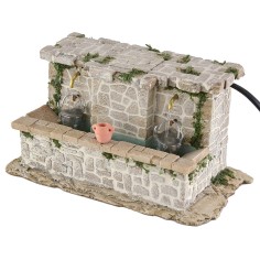 Lavatoio in pietre a 2 rubinetti con secchielli altezza 2