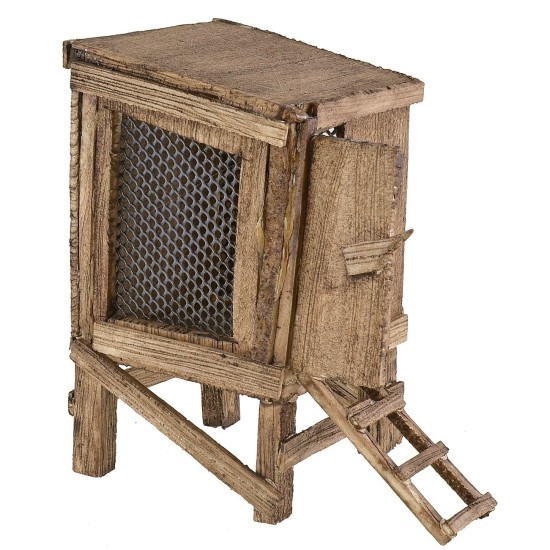 Gallinero para belén cm 8x8x14,5 h belén, altura, estatuas
