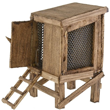 Gallinero para belén cm 8x8x14,5 h belén, altura, estatuas