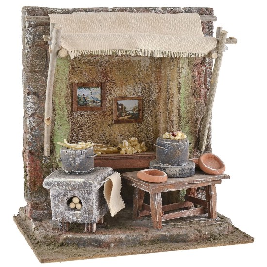 Taller de macarrones cm 19,5x14,5x21 h para estatuas cm 10