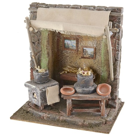 Tienda de macarrones cm 19,5x14,5x21 h para estatuas cm 10 estatua