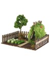 Fenced vegetable garden 19x15x14.5 cm h