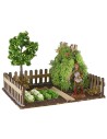 Fenced vegetable garden 19x15x14.5 cm h