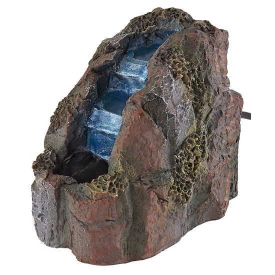 Working resin waterfall with rock effect 9x12x11.5 cm h