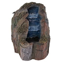 Cascata in resina funzionante effetto roccia cm 9x12x11,5 h