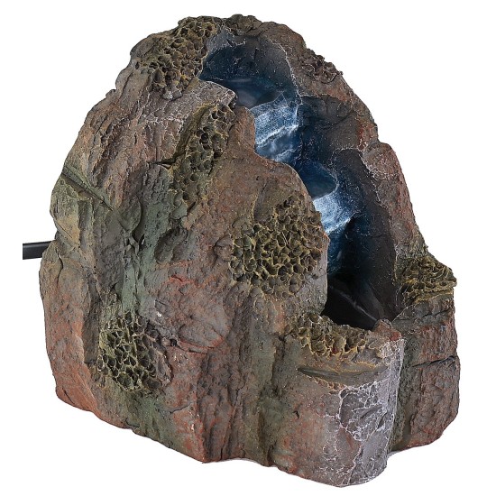 Working resin waterfall with rock effect 9x12x11.5 cm h