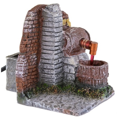 Barril de resina funcional de 9,5x12,5x11 cm de altura, Barril.