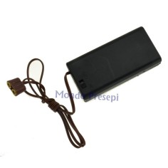 Portapilas con interruptor para luces y linternas - PT-K