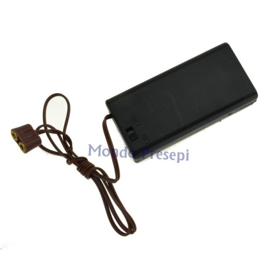 Portapilas con interruptor para luces y linternas - PT-K