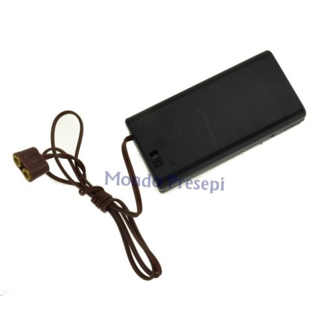 Portapilas con interruptor para luces y linternas - PT-K