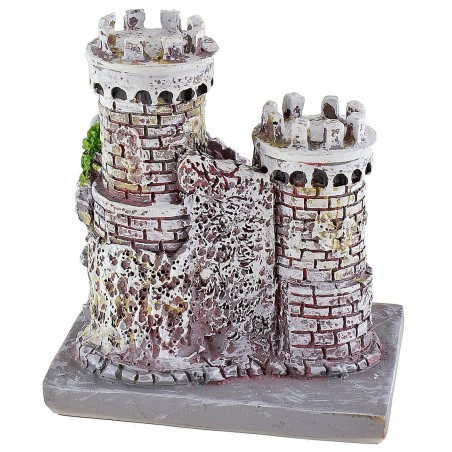 Castillo de resina de 8x6,5x9 cm de base, resina, altura