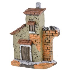 Casa de resina con semi-arco de 6x3,2x8,7 cm h resina, lejanía 2