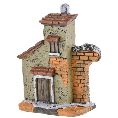 Casa in resina con semiarco cm 6x3,2x8,7 h