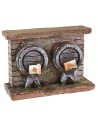 Parete con botti in resina cm 9,5x3,5x6,5 h