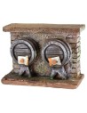 Parete con botti in resina cm 9,5x3,5x6,5 h
