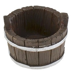 Tinozza in resina effetto legno ø 5 cm