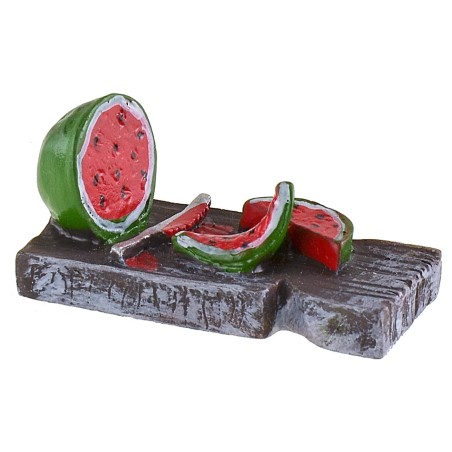 Tagliere con anguria in resina cm 4x1,7x1,9 h resina, altezza