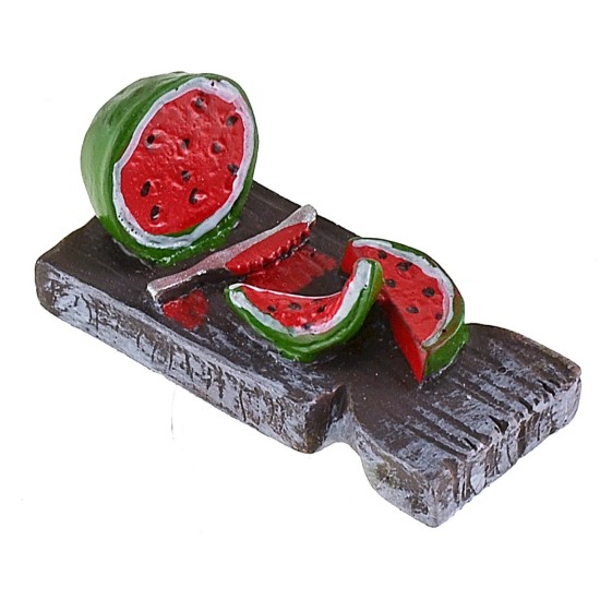 Tagliere con anguria in resina cm 4x1,7x1,9 h resina, altezza