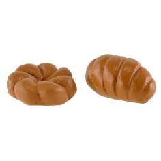 Dos panes de resina ø 1,6-1,8 cm resina, roseta, panes. 2